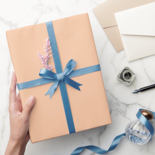 Effen lichte perzik kleur tint toon cadeaupapier (Geschenken)