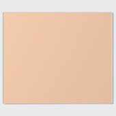 Effen lichte perzik kleur tint toon cadeaupapier (Vlak)