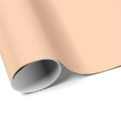 Effen lichte perzik kleur tint toon cadeaupapier (Rol Hoek)