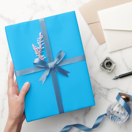 Effen luchtblauwe kleur tint toon cadeaupapier (Geschenken)