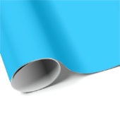 Effen luchtblauwe kleur tint toon cadeaupapier (Rol Hoek)