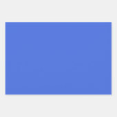 Effen massief staal Royal Blue Shades 3 Tones Inpakpapier Vel (Voorkant 3)