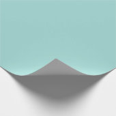 Effen massief teal cadeaupapier (Hoek)