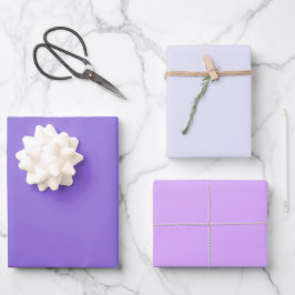 Effen Medium Poeder Mauve Paarse Tinten 3 Tinten Inpakpapier Vel