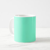 Effen, mintgroen, groen, gewoon koffiemok (Voorkant links)