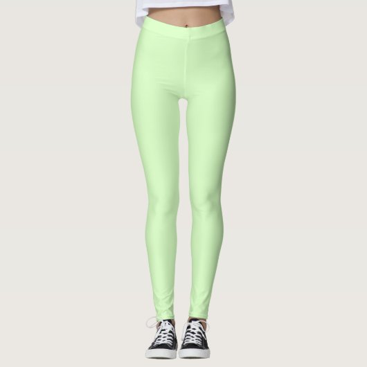 Effen Mintgroen Leggings (Voorkant)