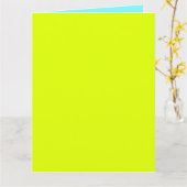 effen neon kleuren kaart (Gele Bloem)