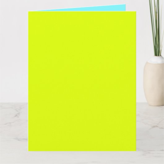 effen neon kleuren kaart (Voorkant)