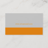 Effen | Oranje grijs Visitekaartje (Achterkant)