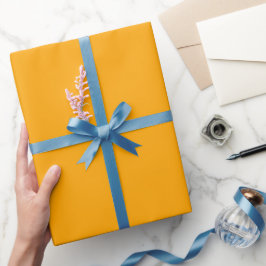 Effen Oranje Kleur Schakering Cadeaupapier