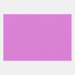 Effen orchidee pruim Lila Paarse tinten 3 tinten Inpakpapier Vel