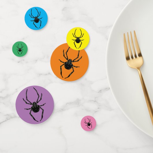 Effen oude spin confetti (Groep)