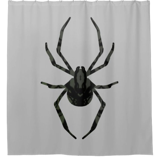 Effen oude spin douchegordijn (Voorkant)