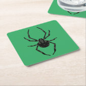 Effen oude spin kartonnen onderzetters (Schuin)