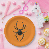 Effen oude spin papieren bordje (Feest)