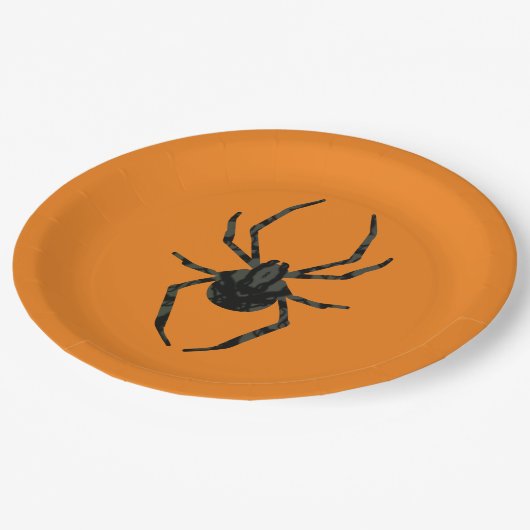 Effen oude spin papieren bordje (Gekanteld)