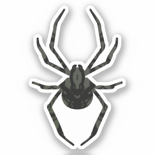 Effen oude spin sticker (Voorkant)