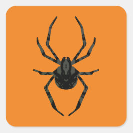 Effen oude spin vierkante sticker