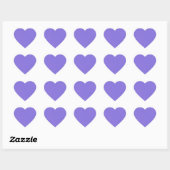 Effen Paars Hart Sticker (Vel)