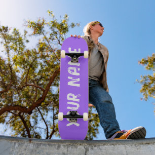 Effen Paars Persoonlijk Skateboard