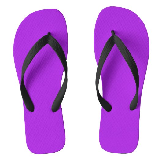 Effen paars teenslippers (Voetbed)