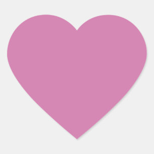 Effen paarse kleur hart sticker