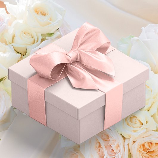 Effen Pastel Roze #FFCEC7 Satijnen Lint