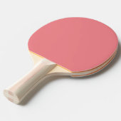 Effen perzik kleur tafeltennisbatje (Voorkant Gekanteld)