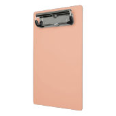 Effen perzikkleur Tropisch Mini Klembord (Angled2)