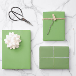 Effen Pistache Asperge Groen Schaduwen 3 Tinten Inpakpapier Vel