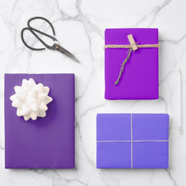 Effen Rebecca Violet Leiste Paars Tinten 3 Tinten Inpakpapier Vel