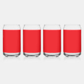 Effen rode achtergrond blikvorm glas (Achterkant)