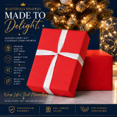 Effen rode achtergrond cadeaupapier