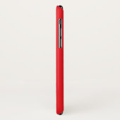 Effen rode achtergrond  Case-Mate iPhone case (Achterkant/links)