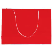Effen rode achtergrond groot cadeauzakje (Achterkant)