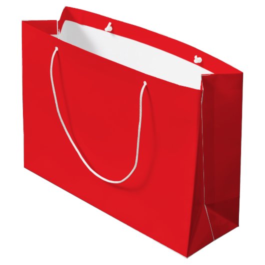 Effen rode achtergrond groot cadeauzakje (Achterkant Gekanteld)