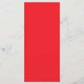 Effen rode achtergrond menu (Achterkant)