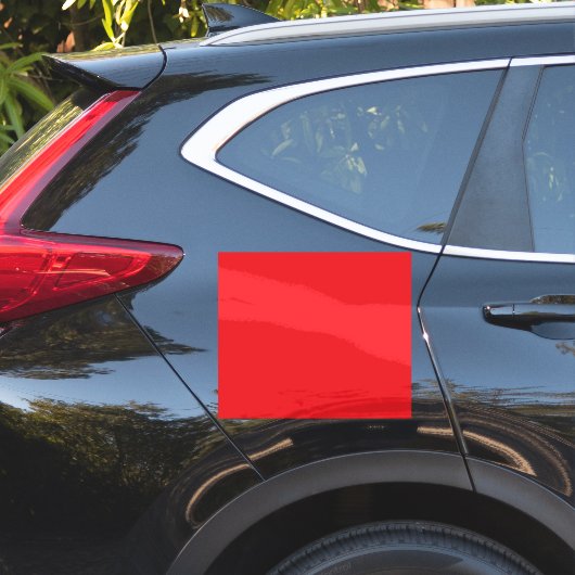 Effen rode achtergrond sticker (Auto Zijkant)