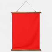 Effen rood 66cm x 91cm verticaal hangend wandkleed (Voorkant)