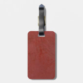 Effen rood bagagelabel (Achterkant verticaal)