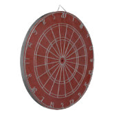 Effen rood dartbord (Voorkant Links)