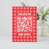 Effen rood informatiekaartje (Staand voorkant)