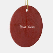 Effen rood keramisch ornament (Rechts)