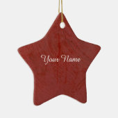 Effen rood keramisch ornament (Rechts)