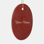 Effen rood keramisch ornament (Rechts)