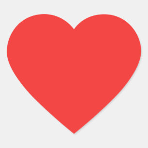 Effen ROOD ROZE PAARSE tinten Hart Sticker