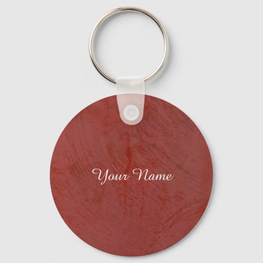 Effen rood sleutelhanger (Voorkant)