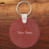 Effen rood sleutelhanger (Voorkant)