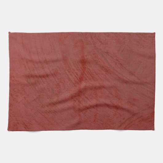 Effen rood theedoek (Horizontaal)