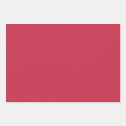 Effen Roos Frans Framboos roze tinten 3 tinten Inpakpapier Vel (Voorkant 3)